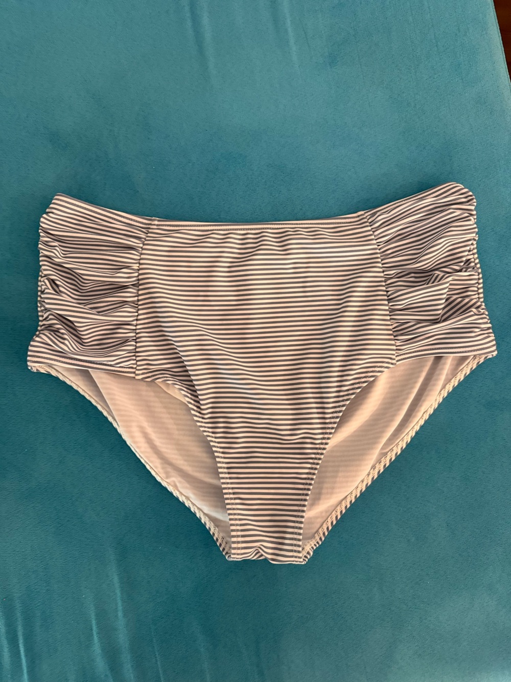 Striped Navy & White Bottoms